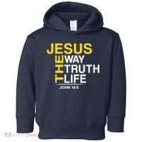 Jesus The Way Truth Life John 14:6 Toddler Hoodie thumb 0