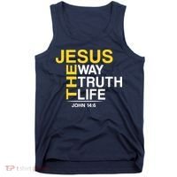 Jesus The Way Truth Life John 14:6 Tank Top thumb 0