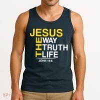 Jesus The Way Truth Life John 14:6 Tank Top thumb 3