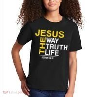 Jesus The Way Truth Life John 14:6 Kids T-Shirt thumb 2