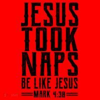 Jesus Took Naps Be Like Jesus Santa Hat thumb 1