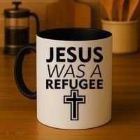 Jesus Was A Refugee Anti Travel Ban Welcome Refugees Coffee Mug thumb 4
