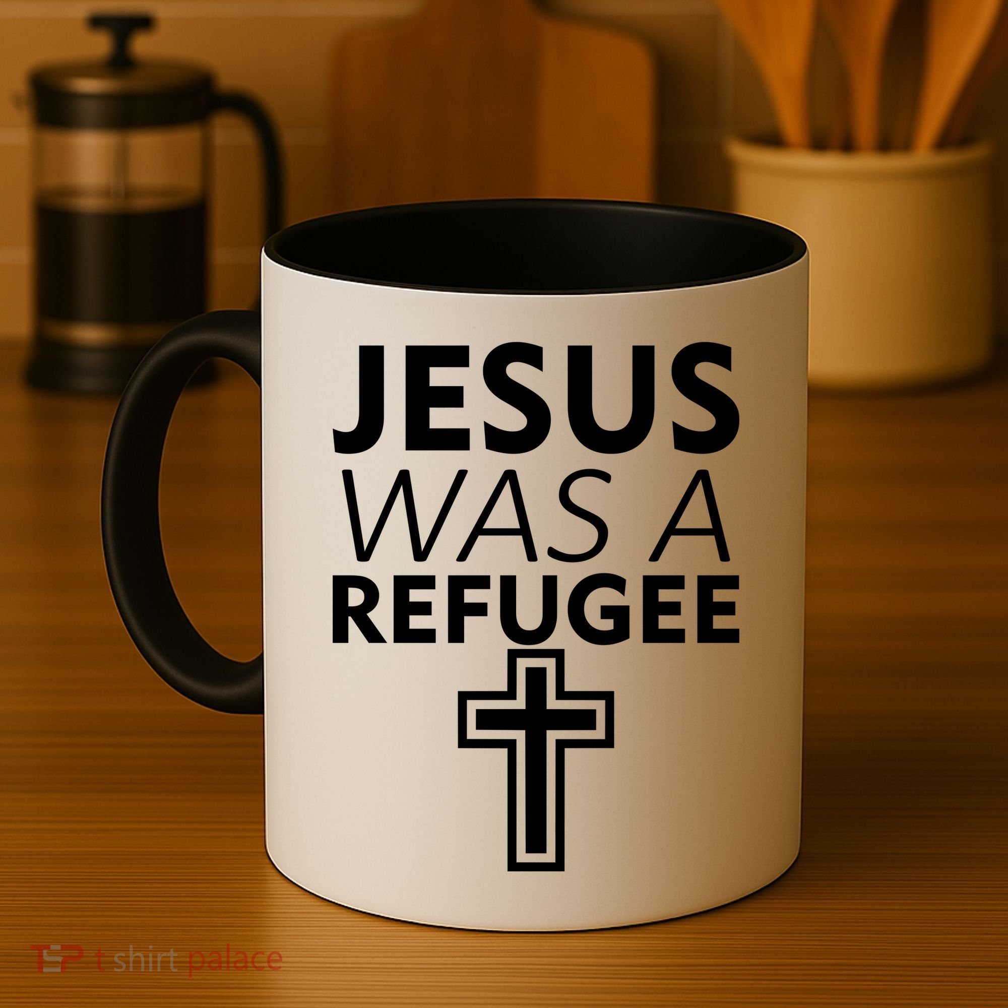 Jesus Was A Refugee Anti Travel Ban Welcome Refugees Coffee Mug