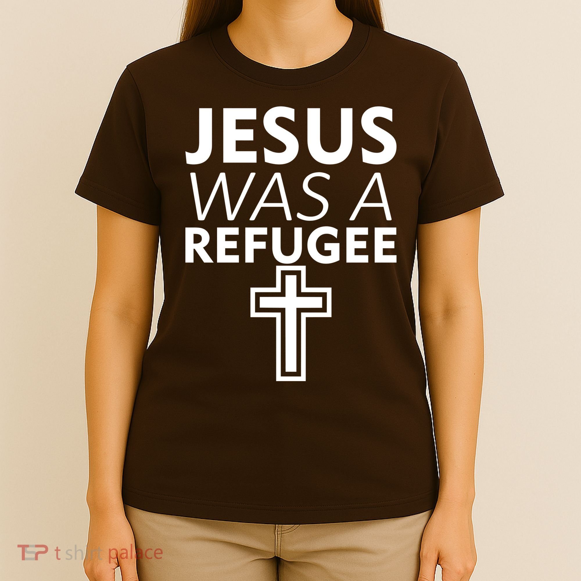 Jesus Was A Refugee Anti Travel Ban Welcome Refugees T-Shirt