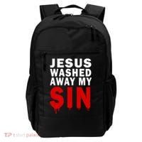 Jesus Washed Away My Sin Backpack thumb 0