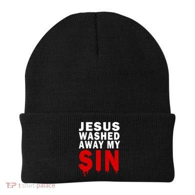 Jesus Washed Away My Sin Beanie