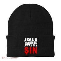Jesus Washed Away My Sin Beanie thumb 0