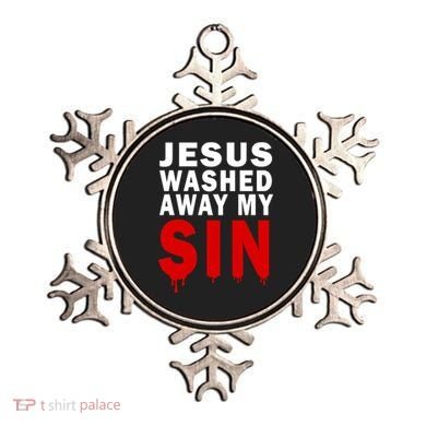 Jesus Washed Away My Sin Ornament