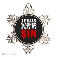 Jesus Washed Away My Sin Ornament thumb 0