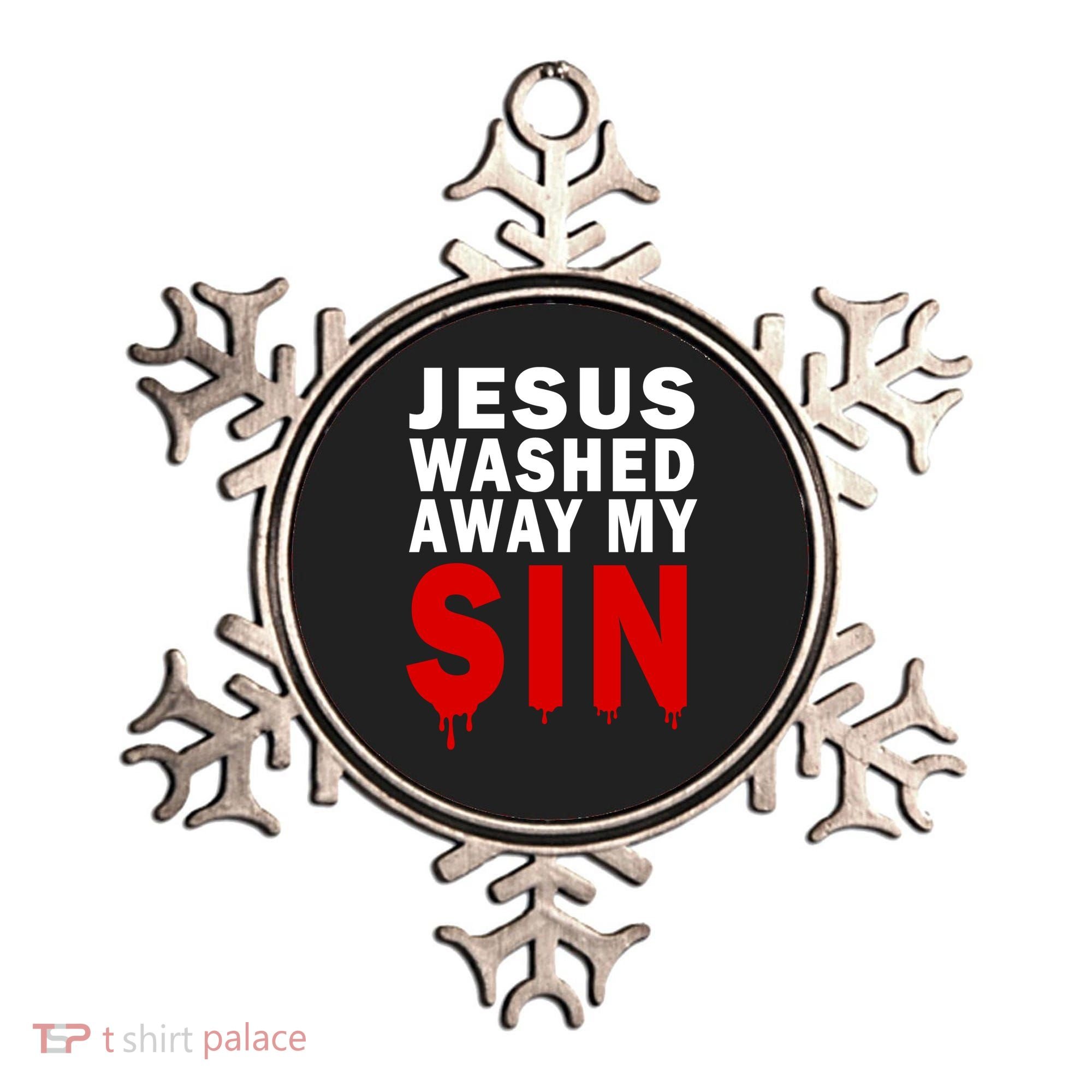 Jesus Washed Away My Sin Ornament