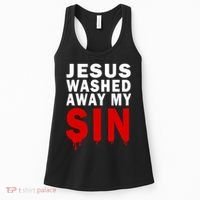 Jesus Washed Away My Sin Women's Tank Top thumb 0