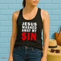 Jesus Washed Away My Sin Women's Tank Top thumb 2