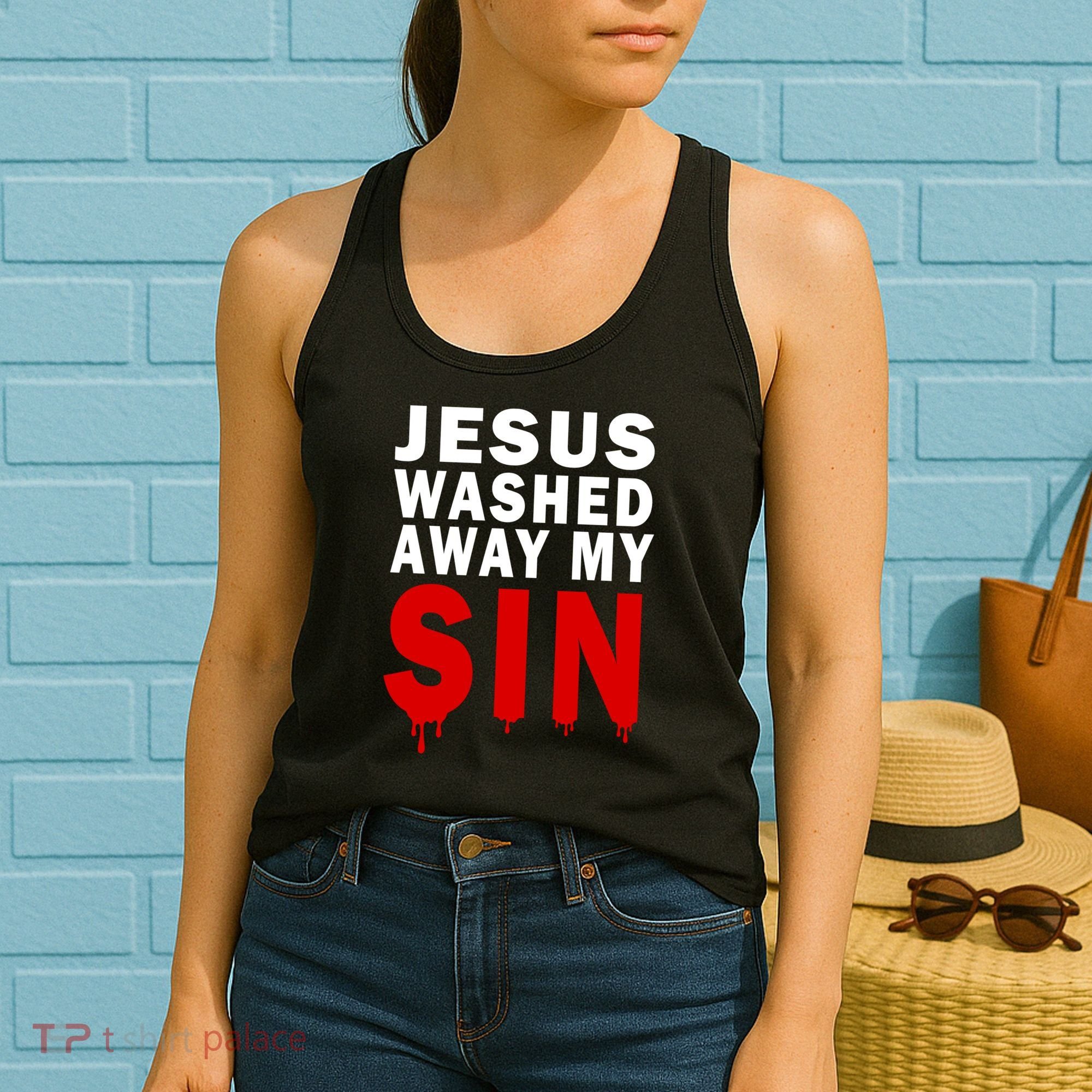 Jesus Washed Away My Sin Women's Tank Top