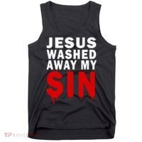 Jesus Washed Away My Sin Tank Top thumb 0