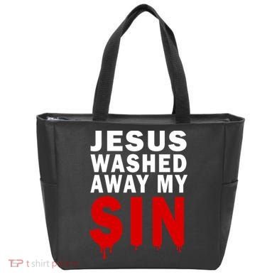 Jesus Washed Away My Sin Tote Bag