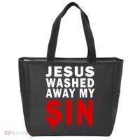 Jesus Washed Away My Sin Tote Bag thumb 0