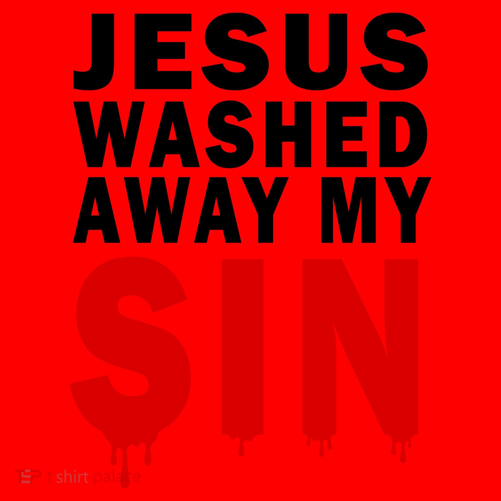 Jesus Washed Away My Sin Santa Hat
