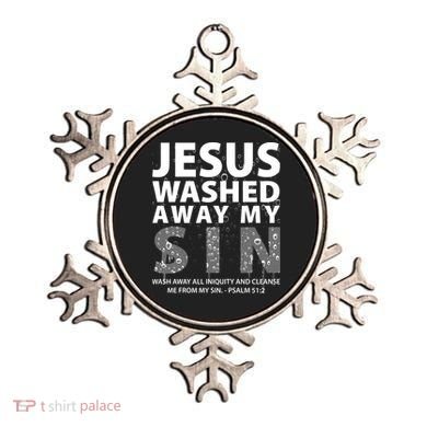 Jesus Washed Away My Sin Catholic Ornament