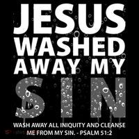 Jesus Washed Away My Sin Catholic Ornament thumb 1