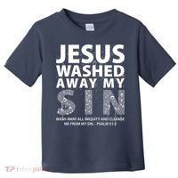 Jesus Washed Away My Sin Catholic Toddler T-Shirt thumb 0