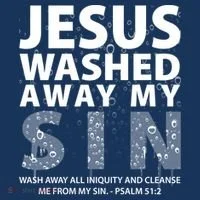Jesus Washed Away My Sin Catholic Women's T-Shirt thumb 6