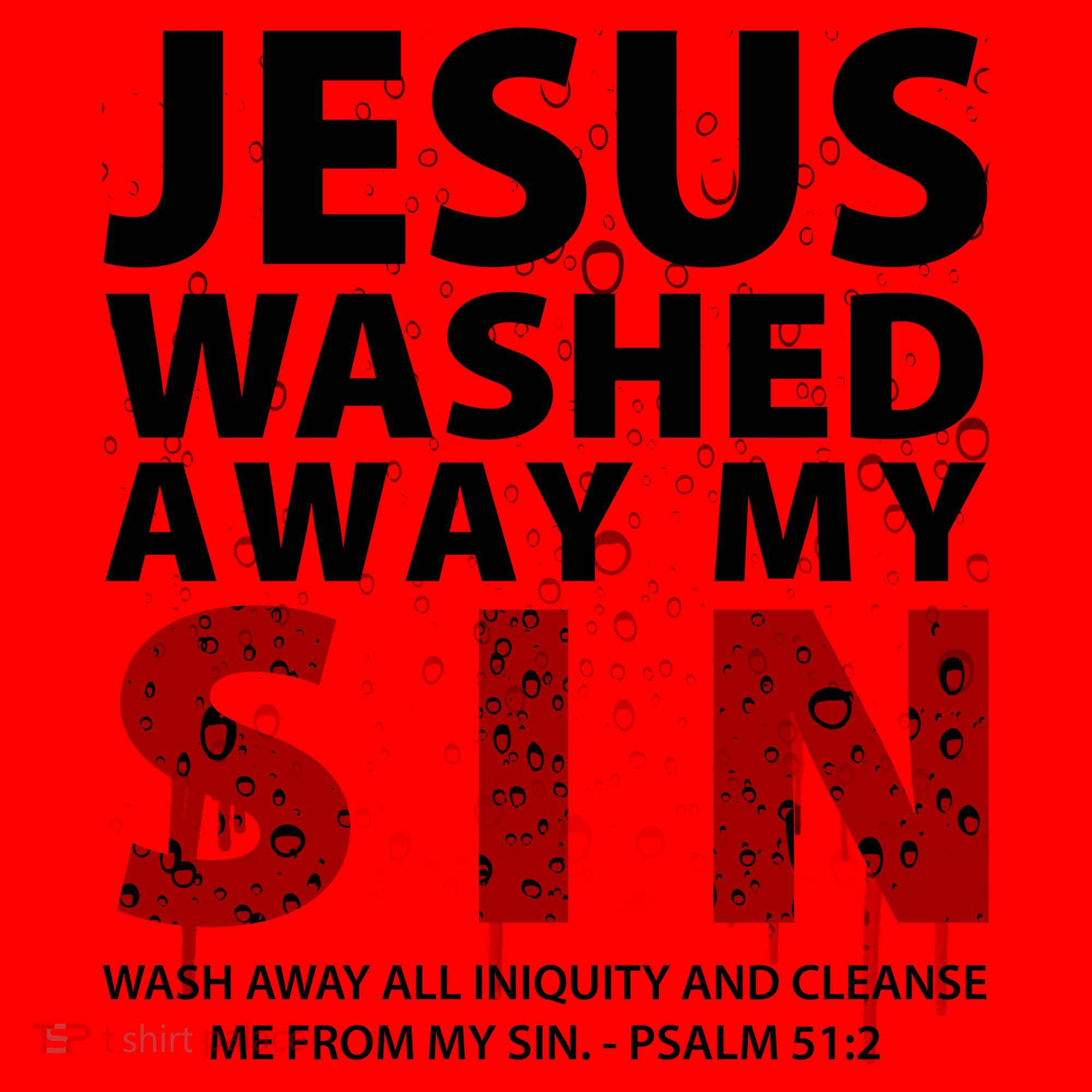 Jesus Washed Away My Sin Catholic Santa Hat