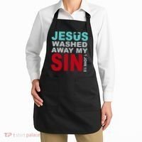 Jesus Washed Away My Sin John 1:9 Apron thumb 2