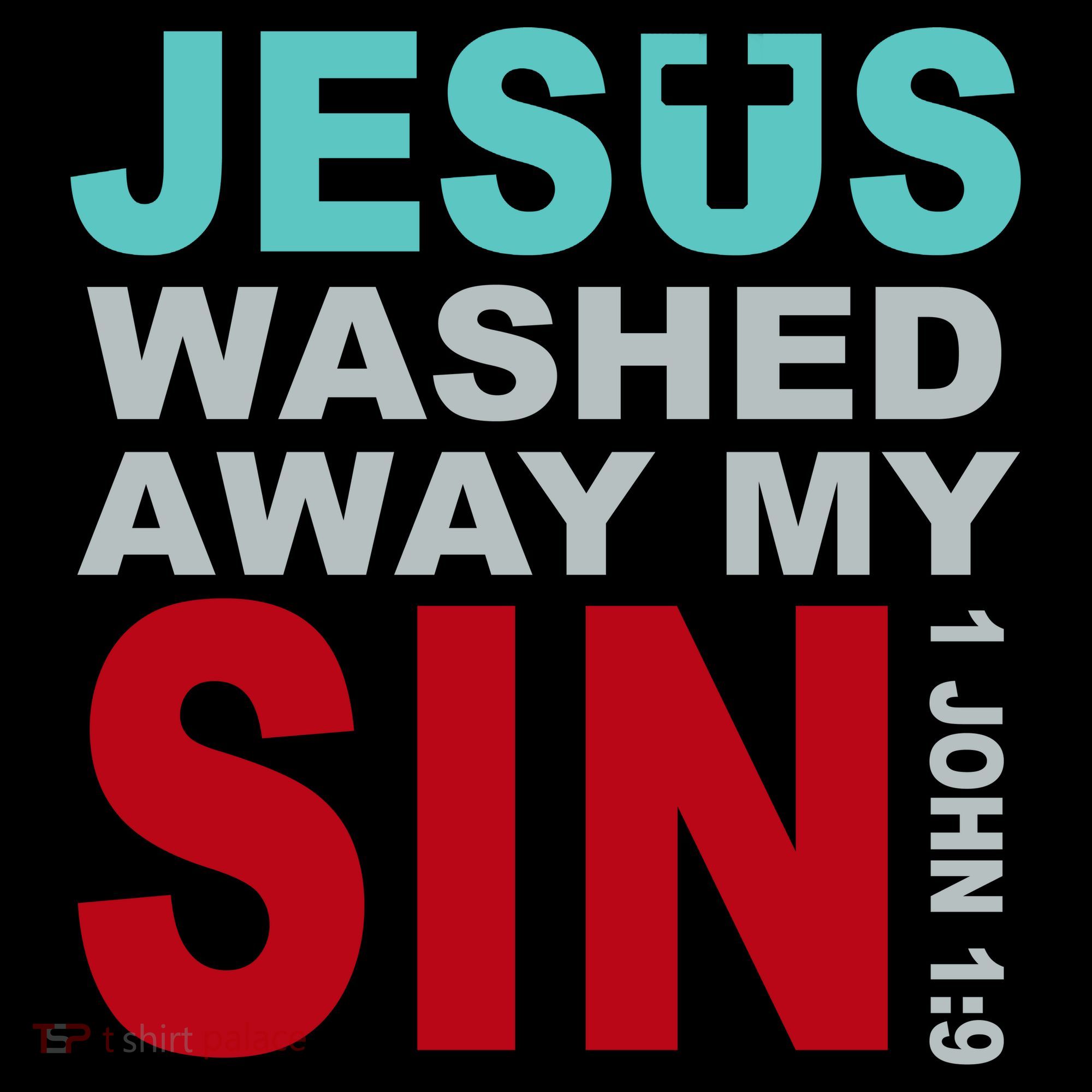 Jesus Washed Away My Sin John 1:9 Apron