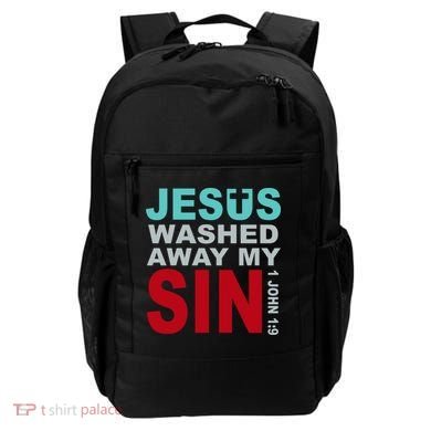 Jesus Washed Away My Sin John 1:9 Backpack
