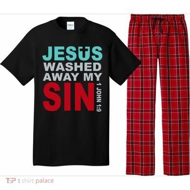 Jesus Washed Away My Sin John 1:9 Pajama Set