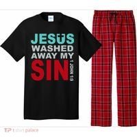 Jesus Washed Away My Sin John 1:9 Pajama Set thumb 0