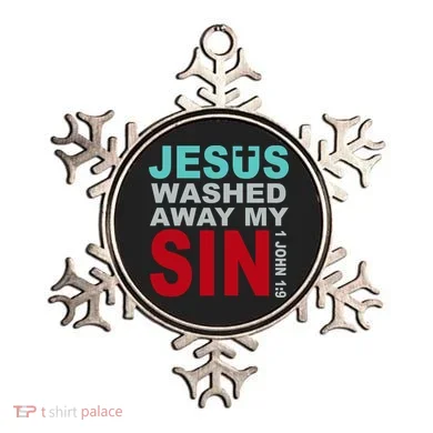 Jesus Washed Away My Sin John 1:9 Ornament