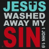Jesus Washed Away My Sin John 1:9 Kids Long Sleeve Shirt thumb 2