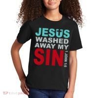 Jesus Washed Away My Sin John 1:9 Kids T-Shirt thumb 2
