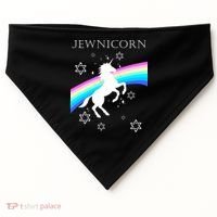 Jewnicorn Funny Hanukkah Unicorn USA-Made Doggie Bandana thumb 0