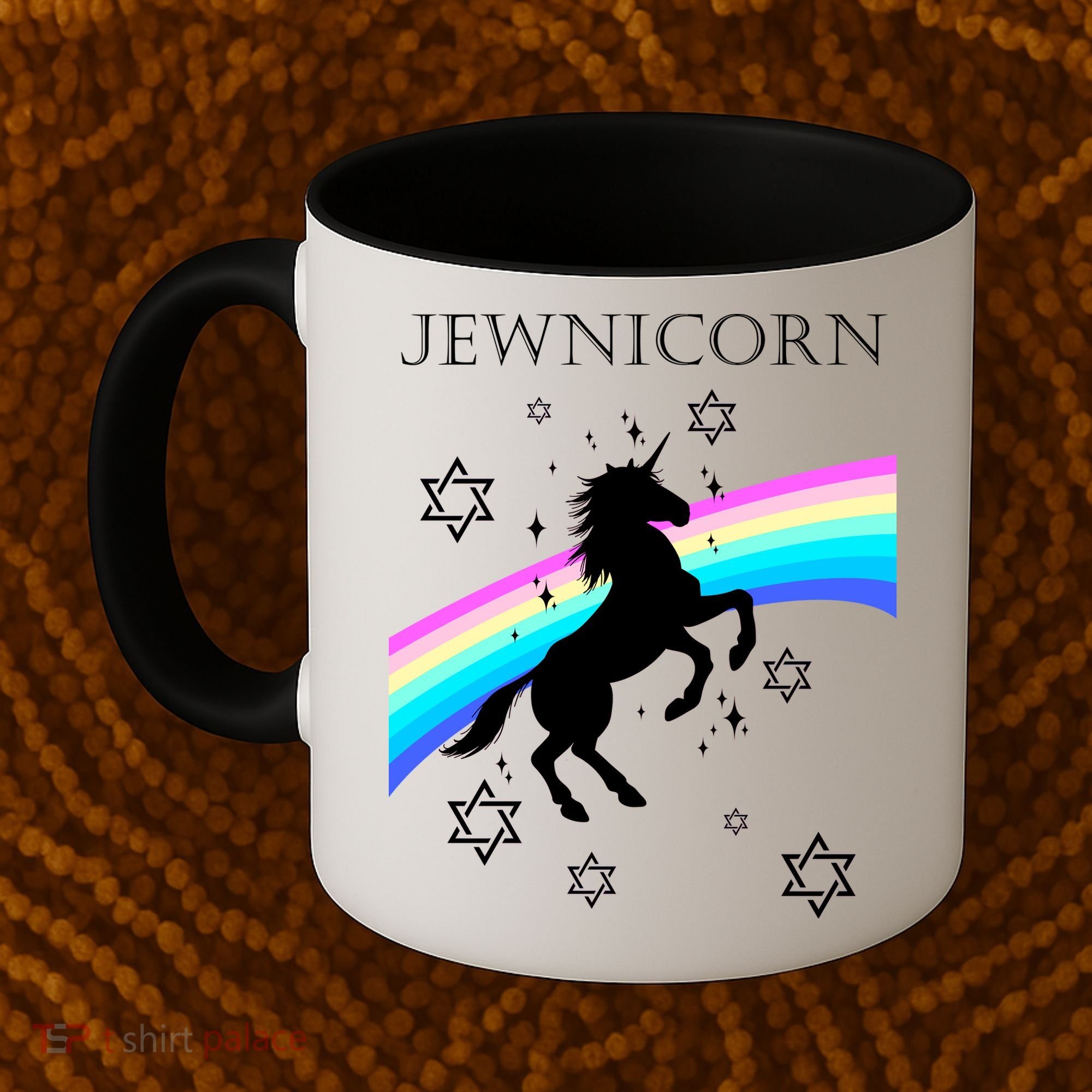 Jewnicorn Funny Hanukkah Unicorn Coffee Mug