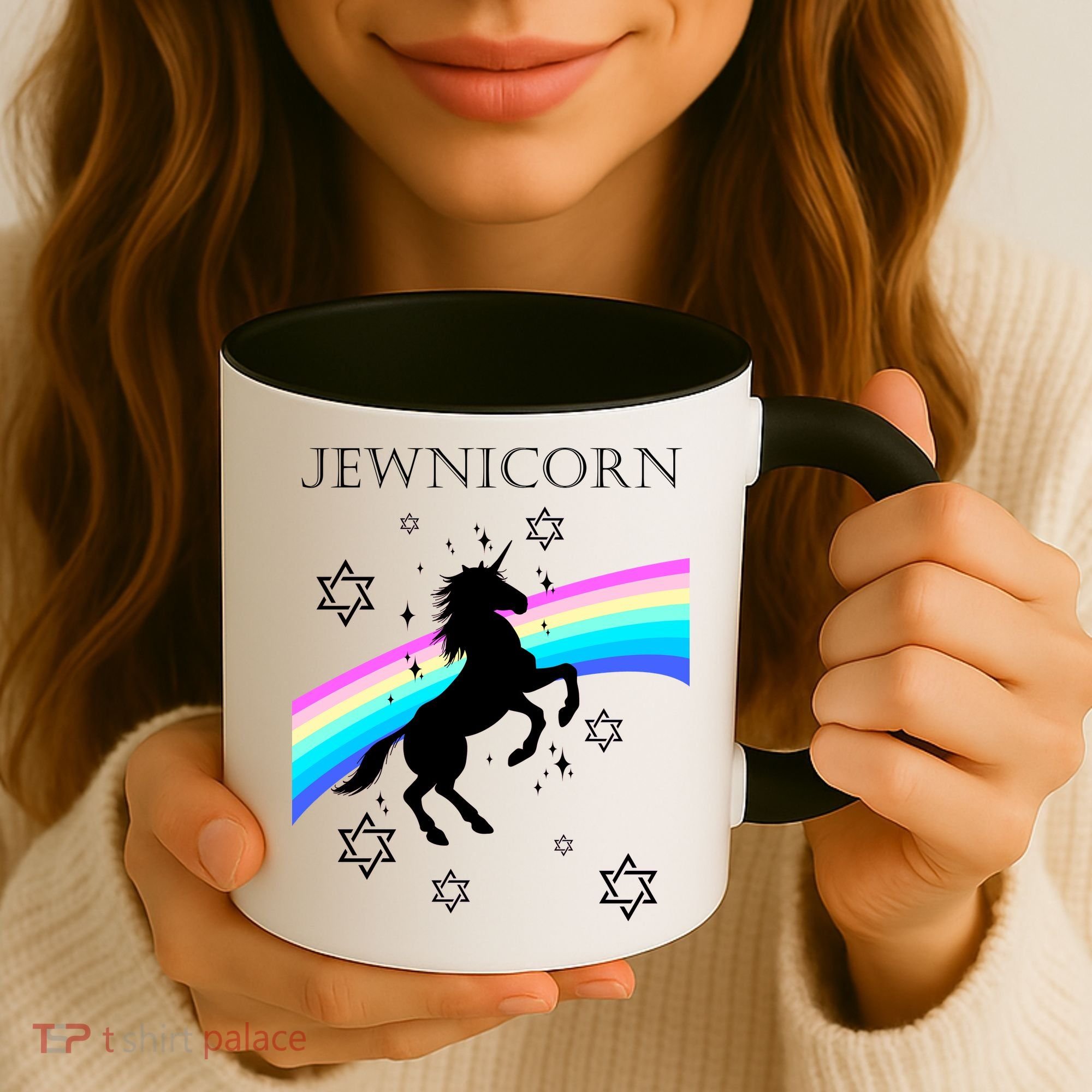 Jewnicorn Funny Hanukkah Unicorn Coffee Mug