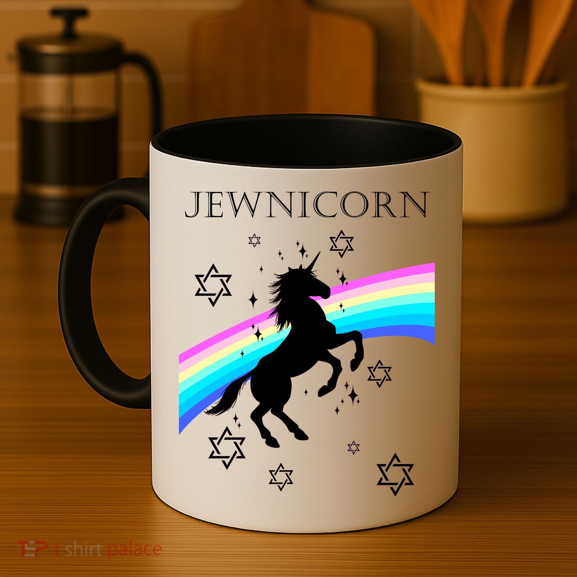 Jewnicorn Funny Hanukkah Unicorn Coffee Mug