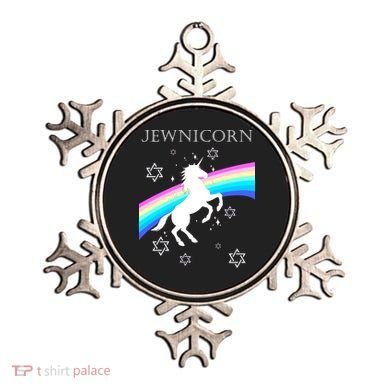 Jewnicorn Funny Hanukkah Unicorn Ornament