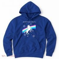Jewnicorn Funny Hanukkah Unicorn Hoodie thumb 0