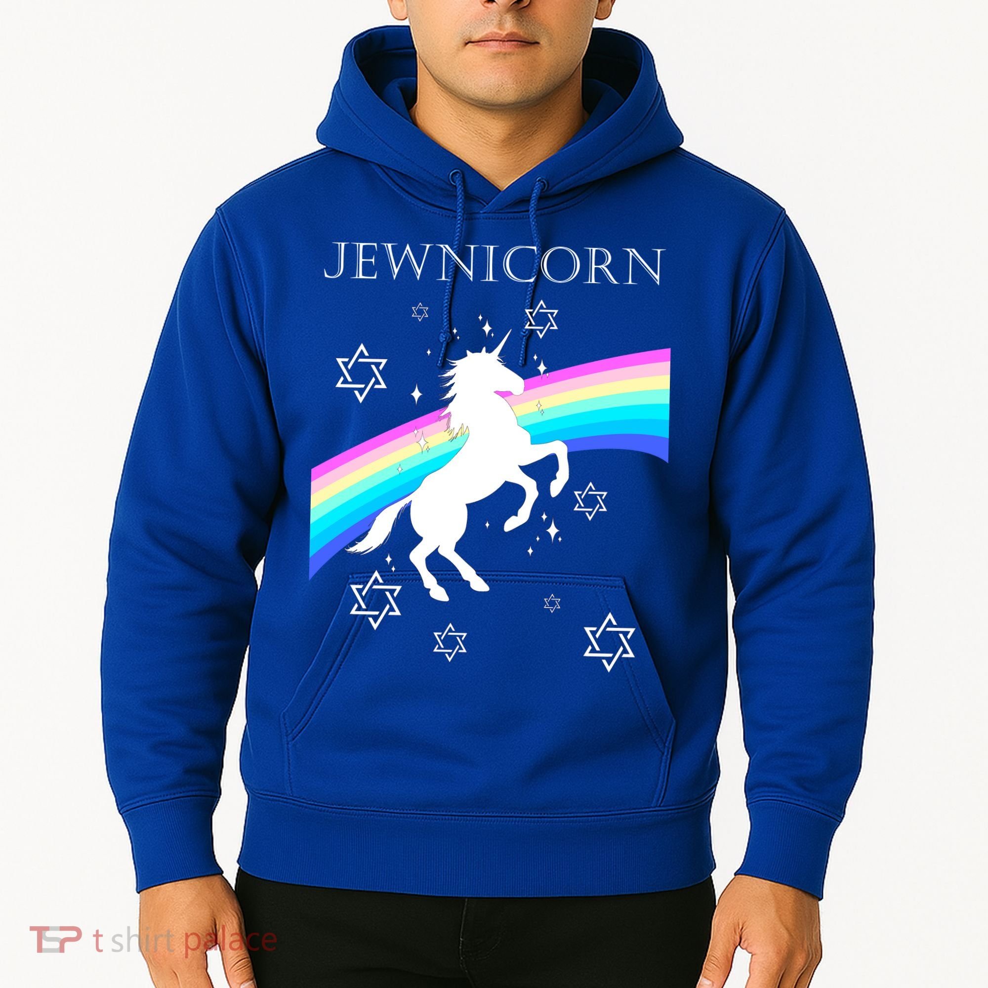 Jewnicorn Funny Hanukkah Unicorn Hoodie