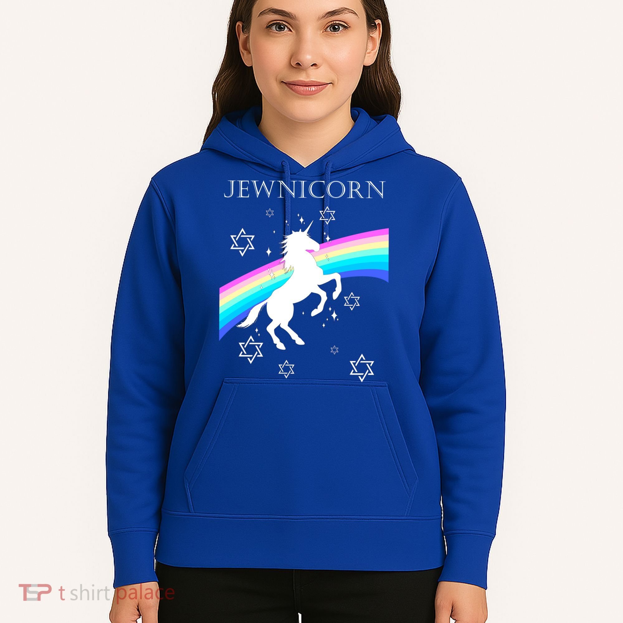 Jewnicorn Funny Hanukkah Unicorn Hoodie