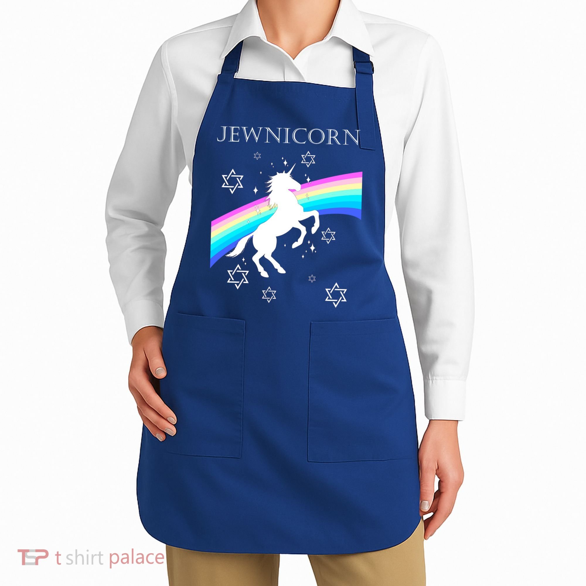 Jewnicorn Funny Hanukkah Unicorn Apron