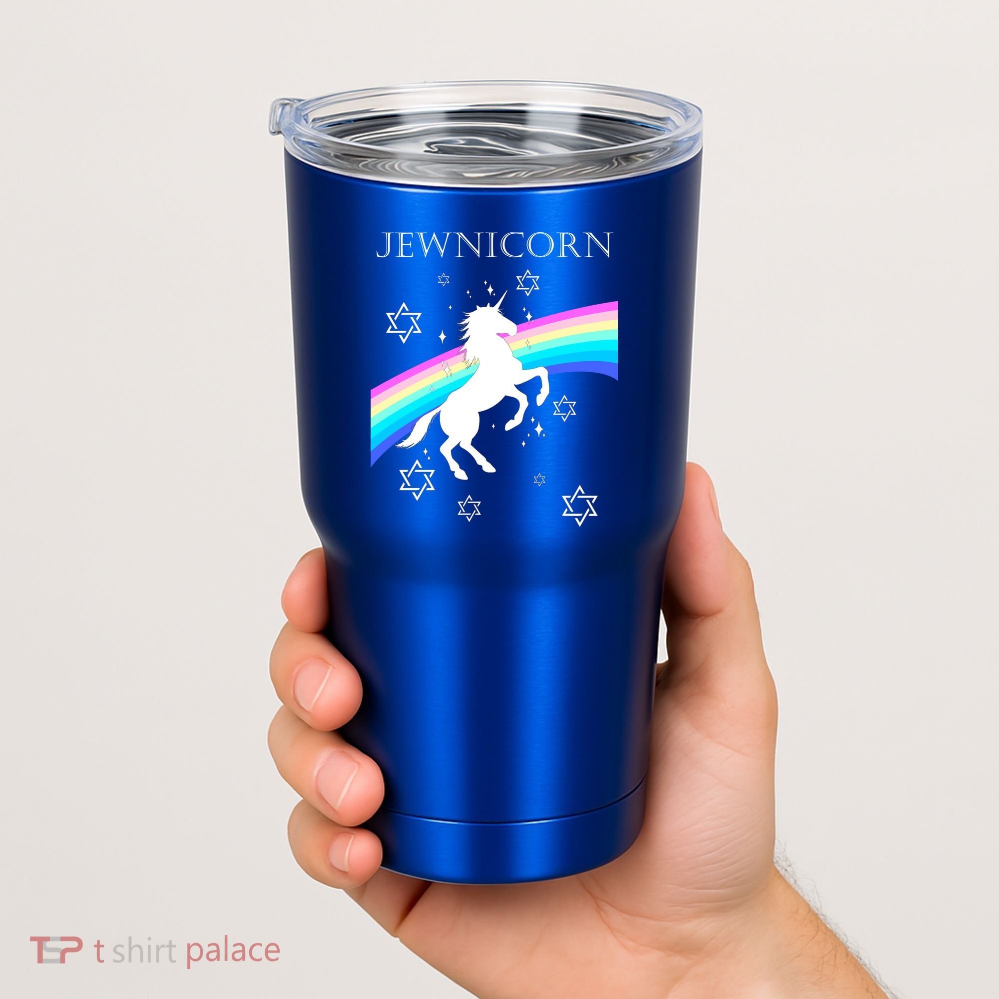 Jewnicorn Funny Hanukkah Unicorn Tumbler