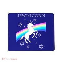 Jewnicorn Funny Hanukkah Unicorn Mousepad thumb 0