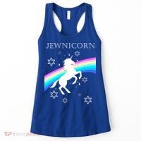 Jewnicorn Funny Hanukkah Unicorn Women's Tank Top thumb 0