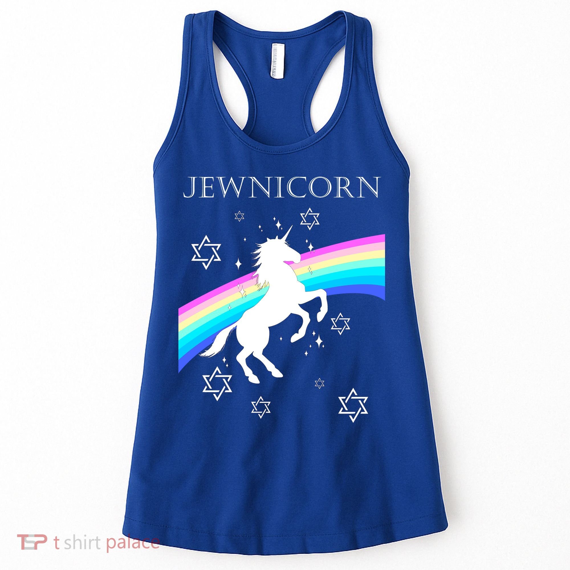 Jewnicorn Funny Hanukkah Unicorn Women's Tank Top