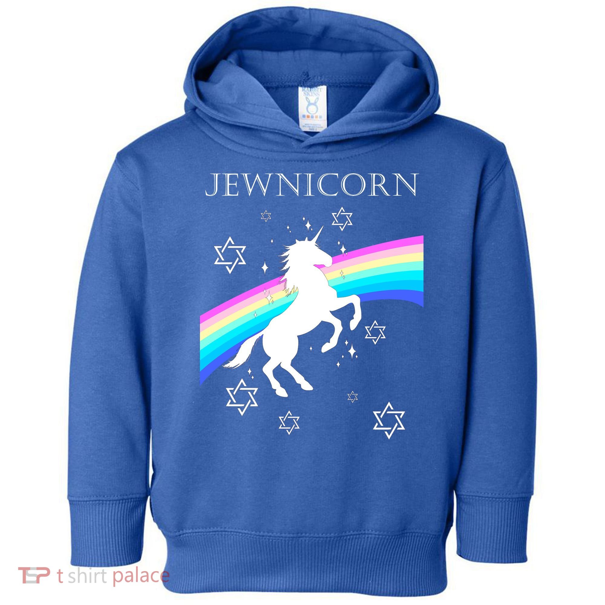 Jewnicorn Funny Hanukkah Unicorn Toddler Hoodie