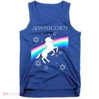 Jewnicorn Funny Hanukkah Unicorn Tank Top thumb 0