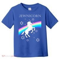 Jewnicorn Funny Hanukkah Unicorn Toddler T-Shirt thumb 0